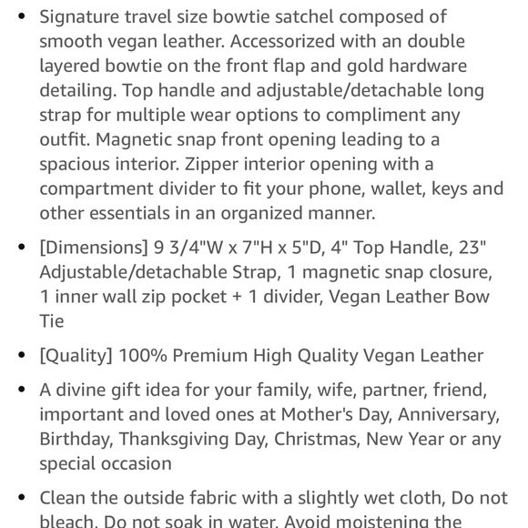 NWT-Adorable Pink Pebbled Vegan Bag w/ Cute Pink Bow. Crossbody 🎀 - Picture 7 of 11